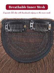 Synthetic Hair Root Pads Invisible Pad High Straight Hair Clip In Hair Extension For Women Wig Fluffy Fake Hairpiece Synthetic Short Straight Patch Hair Pieces Invisible Clip In Hair Extension Fluff Natural Fake Pad Hight Hairpieces