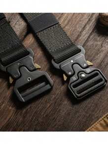 Cinto Militar Tático Largo Em Nylon Fivela Larga Em Zinco e Engate Rápido resistente
