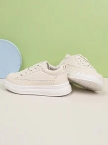 Novos tênis de lona elásticos casuais para meninos e meninas, calçados esportivos para todos os estilos, versáteis para todas as estações