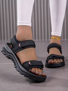Women's Sports Sandals, Casual Comfortable Breathable Lightweight Non-Slip Sandals,Spring Summer Outfits - Black - View 5