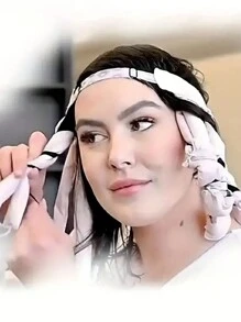 Heatless Hair Curler, 8 Removable Curling Claw Strips, Adjustable Headband, Soft Satin No Heat Curlers For Long Hair, Slouchy Hair Curler, Heatless Curls For Women Curls Wave