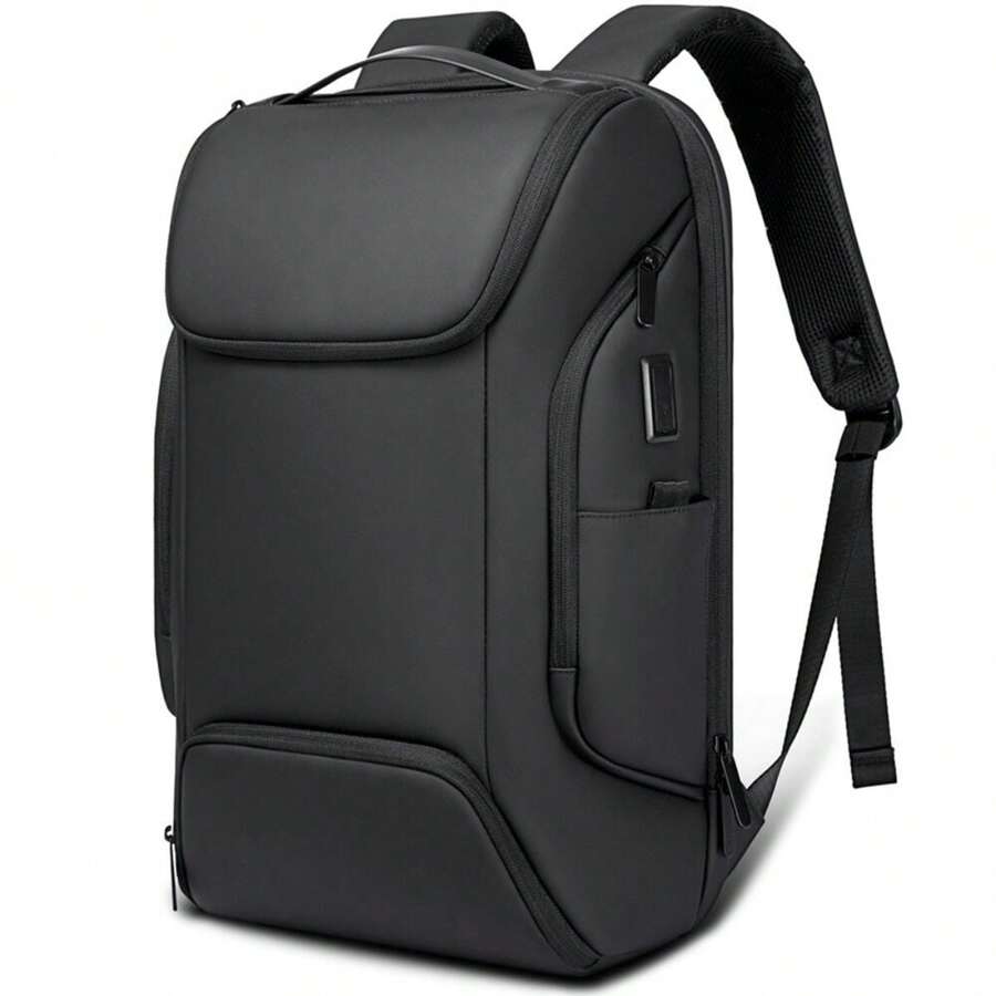 Men's Premium Reinforced Executive Notebook Backpack For Work - Black - View 1