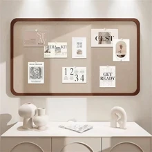 1pc Multi-Color Felt Pin Board, Vintage Felt Wall Decor Board, Photo Display Wall Home Decor Back To School Room Decor School Supplies - 40*60cm - View 7