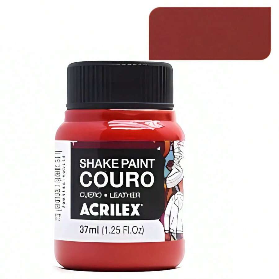 Acrilex Shake Paint Leather Paint 37ml For Natural And Synthetic Leather - Fire Red - View 1