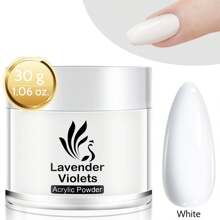 30g Polvere di cristallo per unghie acriliche, polvere per manicure francese, estensione unghie, decorazione intagliata, effetto adesivo di strass, perfetto per arte di unghie fai-da-te in casa o in salone