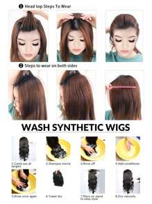 Synthetic Hair Root Pads Invisible Pad High Straight Hair Clip In Hair Extension For Women Wig Fluffy Fake Hairpiece Synthetic Short Straight Patch Hair Pieces Invisible Clip In Hair Extension Fluff Natural Fake Pad Hight Hairpieces