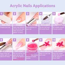 30g Polvere di cristallo per unghie acriliche, polvere per manicure francese, estensione unghie, decorazione intagliata, effetto adesivo di strass, perfetto per arte di unghie fai-da-te in casa o in salone