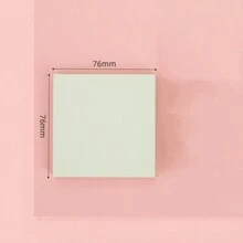 100pcs/Pack Colorful Sticky Notes, Removable Self-Adhesive Memo Pad, Multi-Sized Sticky Memo Paper For Notes, Messages & Reminders Back To School