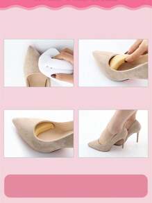 Ultrasoft Shoe Heel Inserts Sponge Half Size Elevator Pad, Adjustable For High Heels/Loafers, Toe Protector Anti-Friction Anti-Pain Size Down Forefoot Pad, Heel Grip Fixer For Women High Heels Women Pumps Summer Daily Wear