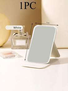 Portable Makeup Mirror, PU Leather Small Mirror, Foldable, Travel Mirror, Suitable For Gifts, Travel Essentials, Makeup Essentials, Portable Handheld Makeup Mirror For On-The-Go Travelling, Also Suitable For Home Use Birthday - Multicolor - View 12