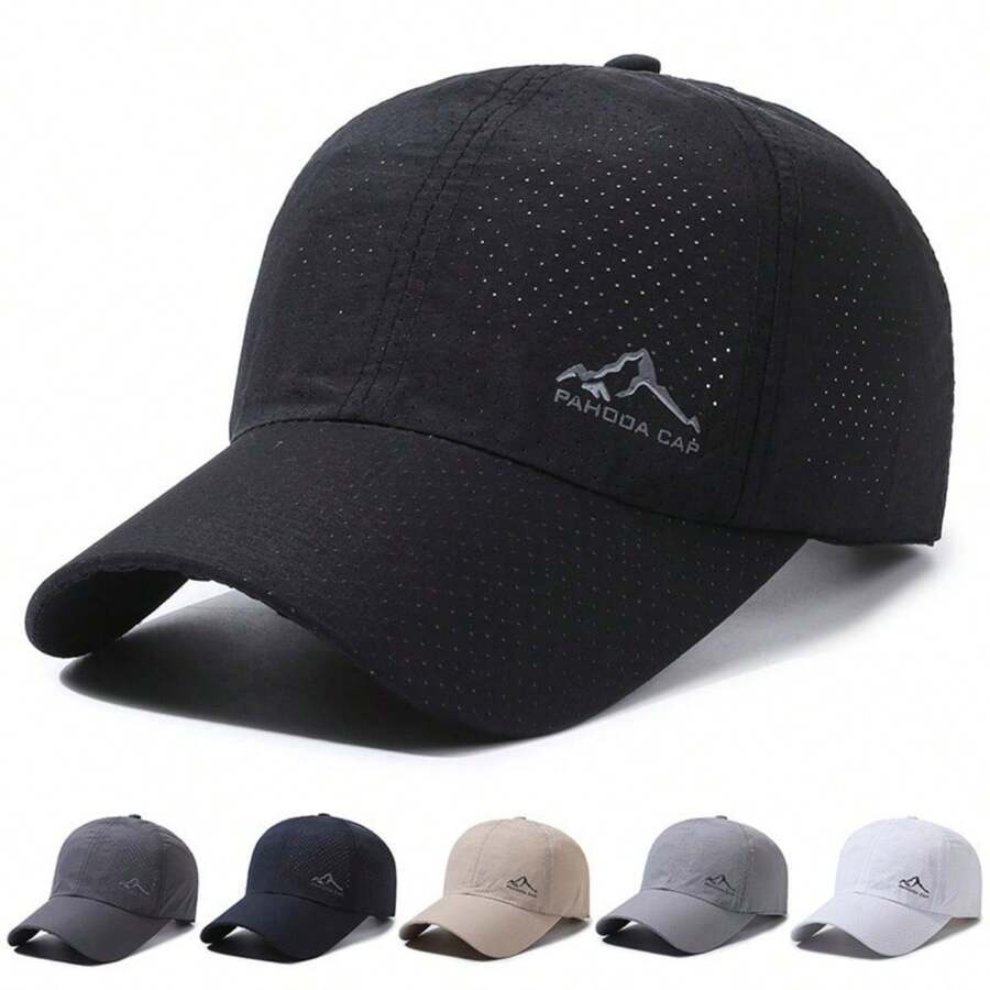 1pc Casual Landscape Print Polyester(Polyester) Windproof Baseball Cap, Brim Curved Hat, Beach/Party/Street Style, Spring/Summer/Autumn - Multicolor - View 1
