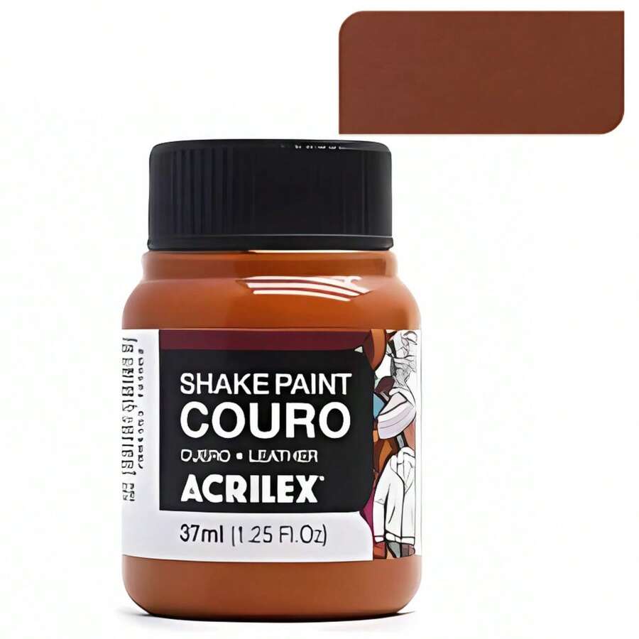 Acrilex Shake Paint Leather Paint 37ml For Natural And Synthetic Leather - Camel - Ver 1