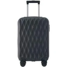 Sweiko Sweiko Mala rígida, mala com rodinhas, mala de viagem, bagagem de mão 4 rodas, material ABS, trava alfandegária TSA, 36 * 23 * 56, preta