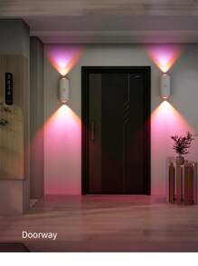 Colourful Ambience Intelligent Sensor Night Light, 7-Colour Gradient Light Effect, Phantom Effect, Intelligent Sensing, TYPE-C Charging, Ultra-Long Life, Magnetic Installation - White - View 10