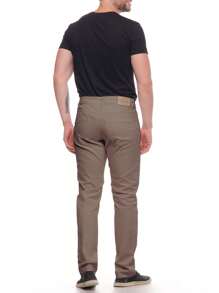 Men's Traditional Raw Twill Trousers Off Cream Premium Fabric With Light Elastane Lycra Strech Fact Jeans - 卡其色 - 查看 3