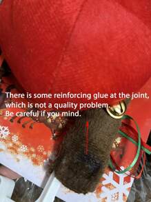 1 套汽车圣诞装饰驯鹿鲁道夫红鼻子鹿角，圣诞节