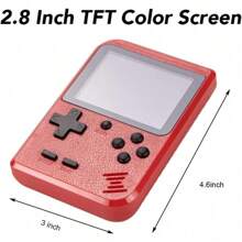 Christmas Gift: HD Portable Game Console, Dual/Single Player Mode, Built-In 400 Classic Games, Ultra-Long Battery Life, Perfect Tv Connection, Holiday Surprise Good Gifts