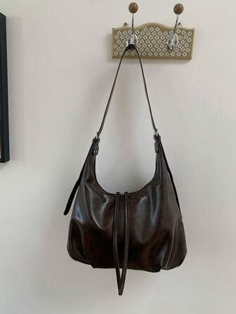 Maillard Retro Crossbody Bag For Women, Commute & Casual Tote Bag, 2025 New Korean Style Large Capacity Shoulder Bag