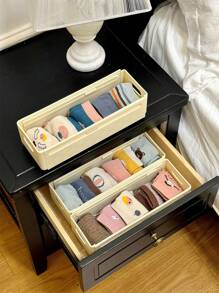 One Piece/Multiple Piece Combination, Multifunctional Expandable And Pull-Out Wardrobe Storage Box, Organizing Box For Household Cabinets, Layered Organizing Box For Expandable Clothing And Pants, Free Assembly, Thick PP Material, Strong Load-Bearing Capacity, Not Easy To Bend Or Deform, Simple Appearance, Large Capacity, - Random Color - View 10