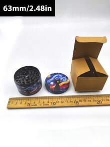 BROS 1 pieza Molinillo de diseño de dibujos animados - Triturador de metal multiuso con diámetro de 2.48"/1.57"(4/6.3cm) - Regalo de Halloween/Navidad para uso doméstico, herramienta de molienda fácil de usar, accesorios esenciales para el hogar