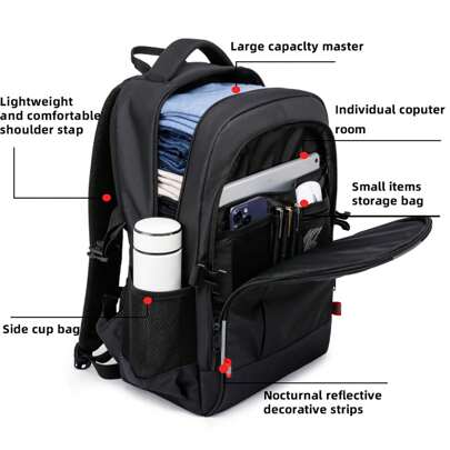 EZUOLA حقيبة ظهر كمبيوتر محمول 15.6 بوصة متعددة الألوان عصرية، حقيبة ظهر عمل مقاومة للماء مناسبة للرجال والنساء، خفيفة الوزن وقوية، مناسبة للمدرسة والكلية والعمل أو السفر، حقيبة مكتبية، مناسبة للمراهقين وطلاب الكلية، رائعة للمدرسة والمرحلة المتوسطة والثانوية، عودة إلى المدرسة، لوازم المدرسة، حقيبة ظهر مدرسية، حقيبة ظهر كاجوال كلاسيكية للأولاد والرجال، للأنشطة الخارجية والسفر والتنزه والعمل والأعمال والتنقل