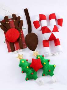 1 套汽车圣诞装饰驯鹿鲁道夫红鼻子鹿角，圣诞节