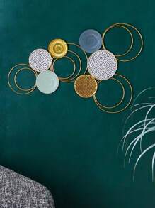 1件现代简约铁艺壁挂，客厅装饰，适用于客厅、卧室、书房、走廊、家居装饰、节日派对装饰、婚礼装饰、返校季、圣诞节、感恩节、礼物、房间墙面装饰 - 彩色 - 查看 7