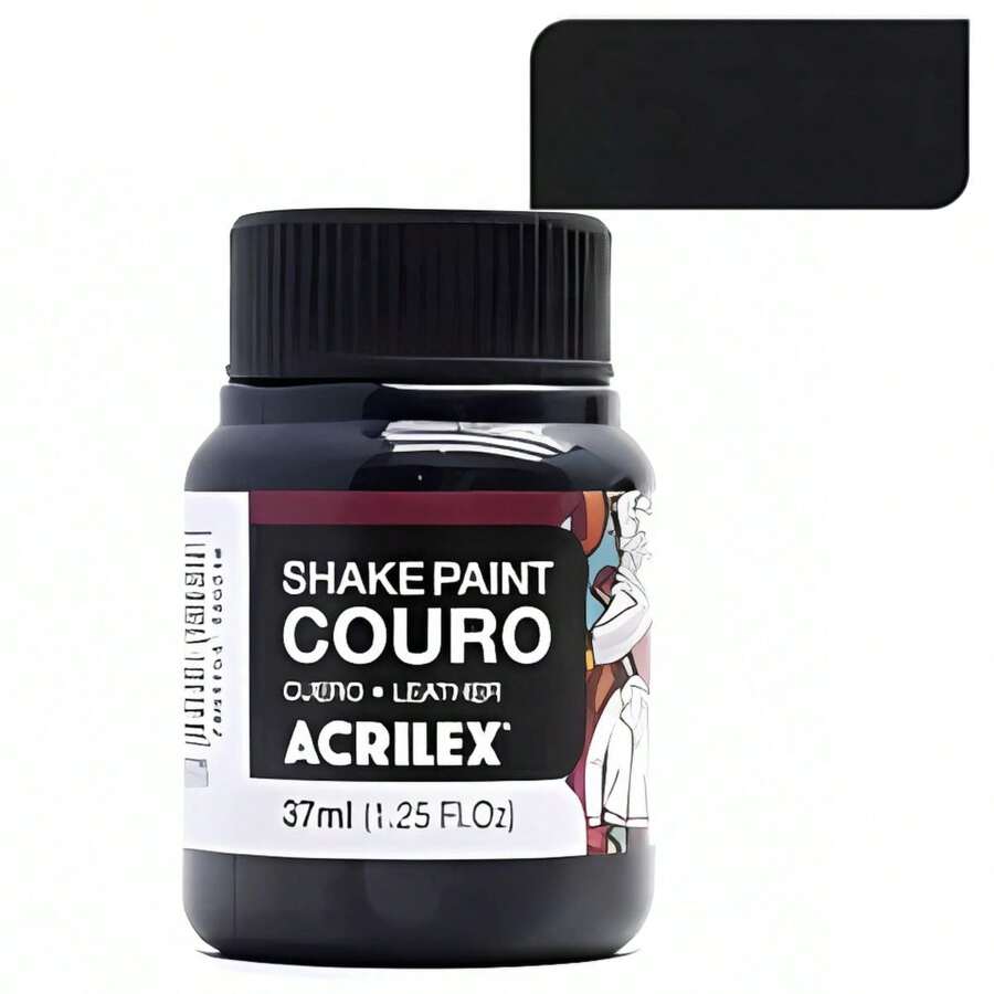 Acrilex Shake Paint Leather Paint 37ml For Natural And Synthetic Leather - Black - View 1