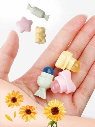 1pc/2pcs/4pcs Mini Silicone Lip Brushes With Caps, Cute Lip Tint Brush, Portable Makeup Brushes For Travel & Everyday