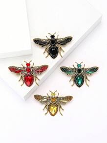 Crystal Bee Brooch For Women Men Insect Pin Suit Dress Pin Accessories Party Banquet Jewelry Gift