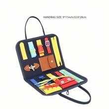 Busy Board Montessori Speelgoed Voor Meisjes & Jongens Cadeaus, Sensorisch Speelgoed, Educatief Reis Speelgoed, Peuteractiviteiten Voor Het Leren Van Fijne Motoriek, Peuterbord Leeftijden Educatief Speelgoed