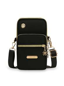 女士防水尼龙斜挎包，手机小单肩包，运动户外跑步装手机臂包男女斜挎包手腕包迷你女士零钱包 - 彩色 - 查看 11