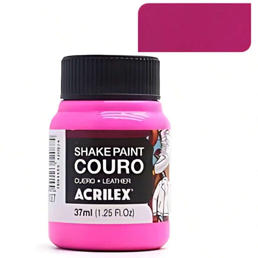 Acrilex Shake Paint Leather Paint 37ml For Natural And Synthetic Leather - Hot Pink - View 1