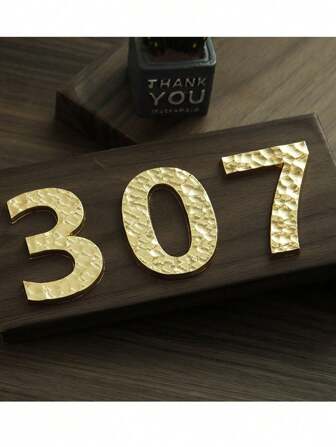 1 件装锌合金磁力锤纹数字门牌铁门专用家庭办公室宿舍公寓私人房间教室门牌