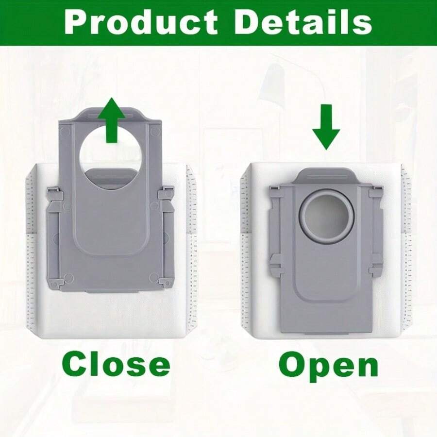10Pack HighEfficiency Dust Bags Compatible For Roborock Q Revo, S8 Maxv Ultra Durable