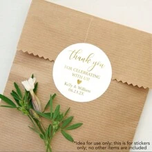 35 Stück personalisierte Hochzeit Dankeschön Aufkleber - 17 Stile, Gastgeschenk Aufkleber, Party Gastgeschenk Etiketten, Süßigkeitenverpackung Aufkleber, Hochzeit Umschlag Siegel - Einfach zu verwenden, wasserfest, personalisierter Schmuck, personalisierte Geschenke, personalisierte Hochzeit, angepasste Aufkleber, Heim Erfrischung, Weihnachtsdekoration, für Einweihungsparty