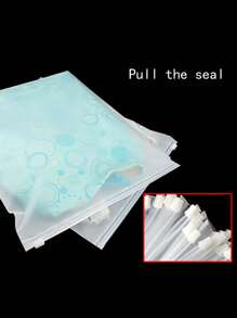 10 Stücke dicke, transparente, mattierte Verpackungsbeutel für Kleidung, Dessous, Socken, Schuhe, selbstverschließende Beutel mit Reißverschluss, staubdichte Kleiderbeutel für den Heimgebrauch, Schlafzimmer, Organizer, Organizer, Heimaufbewahrung, weißes T-Shirt für Damen, schwarze Hosen für Damen, Winterkleidung für Damen, Kleid, Winterkleidung für Damen, elegante Kleider für Damen, weißes Hemd für Damen, langärmlig, weißer Jumpsuit für Damen, Frühlingskleider für Damen, Frühlingsoutfits für Damen, Frühling, Frühlingskleidung, minimalistisch, Sommertops - Verschiedenfarbig - Übersicht 5