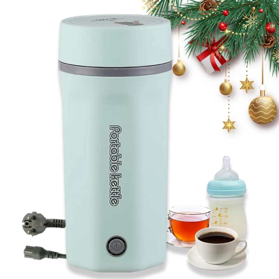 OCTAVO 旅行电水壶便携式迷你水壶，小型热水器，500 毫升，快速烧水，具有自动关闭和干烧保护功能，非常适合旅行、办公室和酒店使用