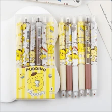 Sanrio 6pcs Sanrio Gel Pen 0.55mm Refill Hello Kitty Kuromi Melody Cartoon Quick-Dry Ballpoint Study Stationery Supplies Gift For Kids/Ballpoint Pens School Supplies Anime Cartoon School Supplies,Preppy Stationery,Hello Kitty Items>Kids Writing Tools,Kuromi Office Supplies,Back To School