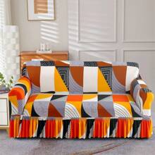 1 件弹力格子印花沙发套，装饰性，防尘，适用于客厅、酒店、家居装饰礼物生日毕业沙发套沙发套房间装饰客厅装饰