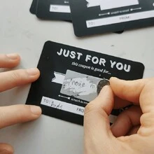 10pcs Scratch-Off Cards Birthday Gift Love Coupons Anniversary Gift For Her Date Night Cards Valentine's Day Tickets Love Note