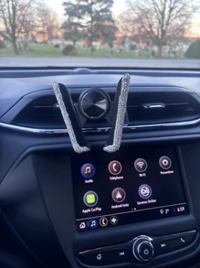 Soporte Para Teléfono De Coche Para Mujer, Cristal De Diamante, Montaje En Salida De Aire De Coche, Clip, Soporte Para Teléfono Móvil, Accesorios Interiores