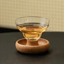 1 件耐热玻璃杯，茶饮者专用茶杯，家用茶杯带碟套装，返校