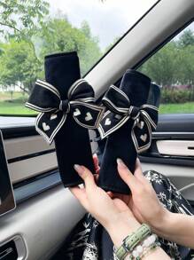 Creative Bowknot Seat Belt Shoulder Pads, Car Safety Belt Cover Protector, Car Interior Accessories