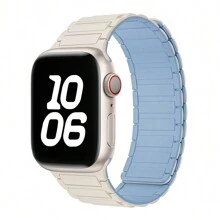 1 Stück Silikon Magnetarmband kompatibel mit Apple Watch Bändern 38mm 40mm 41mm 42mm 44mm 45mm 49mm Damen Herren Apple Watch Armband für Series 10 9 8 7 6 5 4 3 2 1 Ultra SE