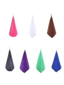 1pc 30*30cm Square Multicolor Solid Small Handkerchief, Polyester Fiber, Simple Design, Soft & Absorbent, Suitable For Kitchen, Cleaning, Face Towel, Bathroom, Hotel, Gym, Travel, Salon, Unisex Adult, All Seasons