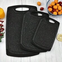 1/3buc, Set Placi de Tocat Cu Manere, Tabla Pentru Tocat Carne, Legume, Fructe, Branza, Placi de Taiat Plastic Pentru Bucatarie, Cadouri Personalizate Pentru Femei Barbati Aniversare Craciun Cadouri unice Pentru Mama Tata Prieten Cadou pentru o Zi Speciala - Multicolor - Vizualizare 10
