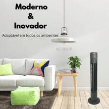 Tower Air Circulator Fan Vertical Column 3 Temperature Levels Silent Economical Summer 127v 220v - Xem 2