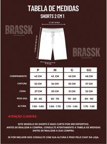 Bermuda Short 2 In 1 Brassk Dry Active Men's Gym Training Running With Elastane - 灰色 - 查看 5