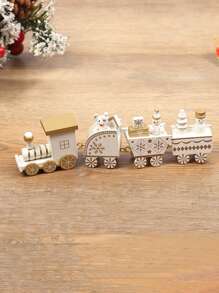 1 pieza Decoración Figura en miniatura de tren, regalo para cumpleaños, decoración para pastel, adorno de ventana, manualidades de ensamblaje, decoración del hogar para cumpleaños, decoraciones navideñas, decoración de habitación, regalos de Navidad, decoración navideña - Multicolor - Ver 12